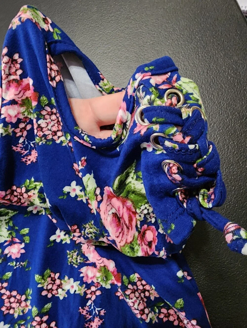 Boho Floral Cold Shoulder Dress |‎ btween | 10 Girls